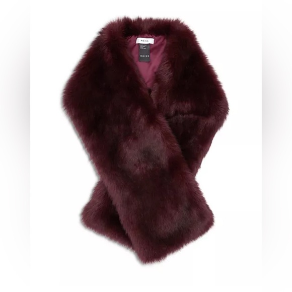Reiss Accessories - NWT REISS
Gypsy Faux Fur Scarf In the color “Ox Blood”